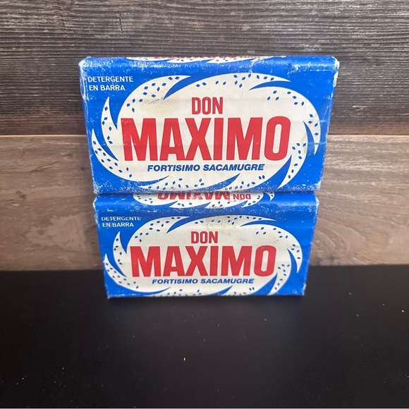 Lot Of 2 Vintage Don Maximo Detergent Soap Detergent Stain Remover Laundry Bar - Picture 1 of 3